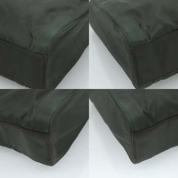 PRADA Chain Shoulder Bag Nylon Khaki - Picture 10 of 12